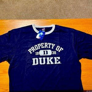 Property of Duke XL short sleeve shirt. Color- Navy